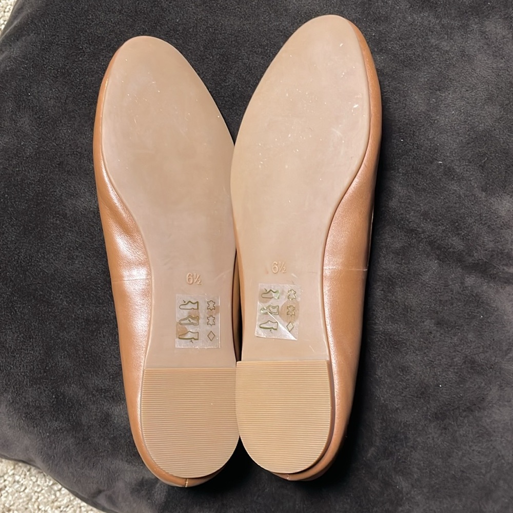 Madewell Tan Leather Ballet Flats - Picture 3 of 3